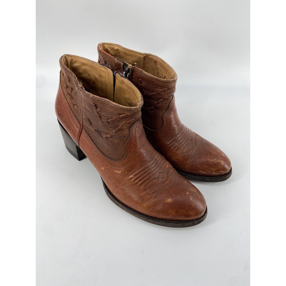 OG By Old Gringo Western Boots Womens‎ 8B Brown Leather Cowgirl Rodeo Distressed